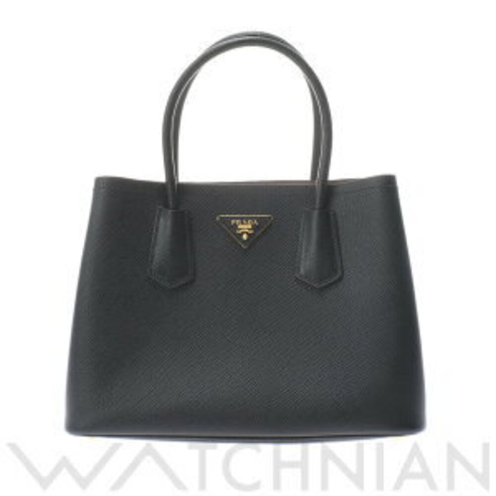 Prada Double Saffiano leather bag in black